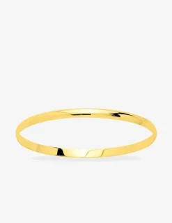 Demi-jonc plat massif 4 mm or jaune 750‰ SO OR