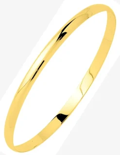 Demi-jonc plat massif 4 mm or jaune 750‰ SO OR