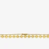 Double chaine pour cheville en acier doré SO OR