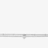 Double chaine pour cheville en acier gris SO OR