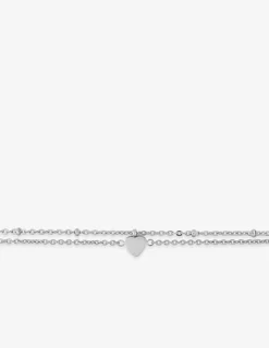 Double chaine pour cheville en acier gris SO OR