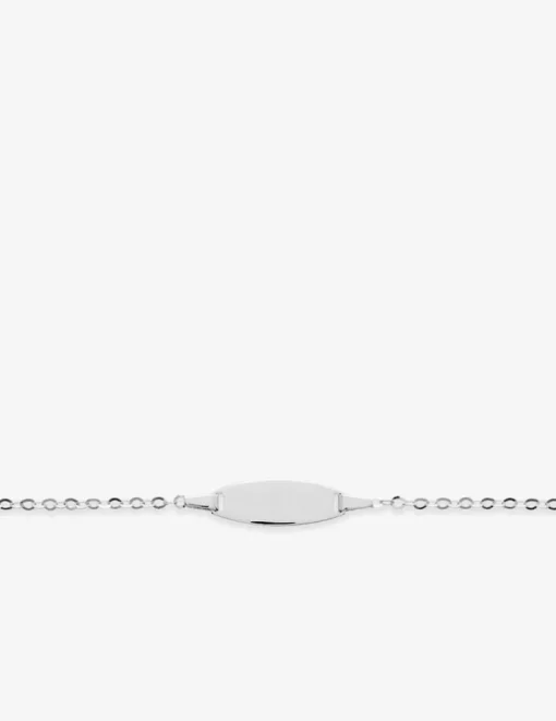 Gourmette bébé en or blanc 375 ‰ SO OR