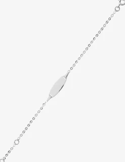 Gourmette bébé en or blanc 375 ‰ SO OR