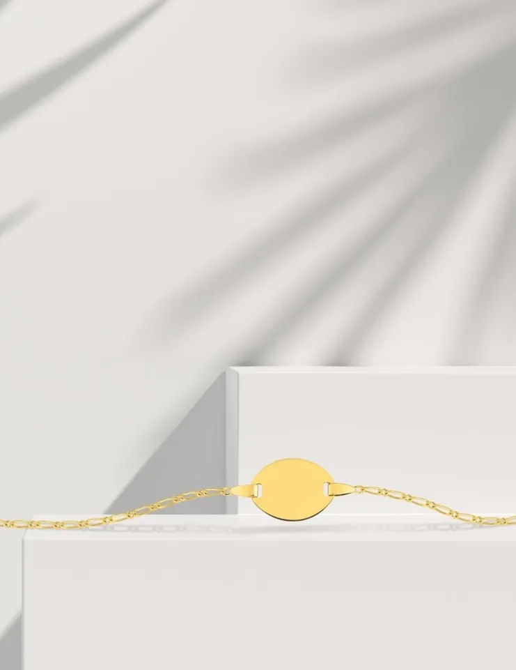 Gourmette bébé en or jaune 375 ‰ SO OR