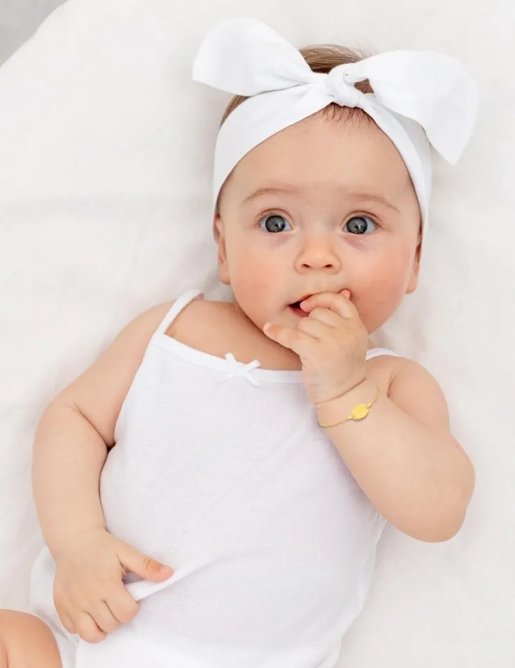 Gourmette bébé en or jaune 375 ‰ SO OR