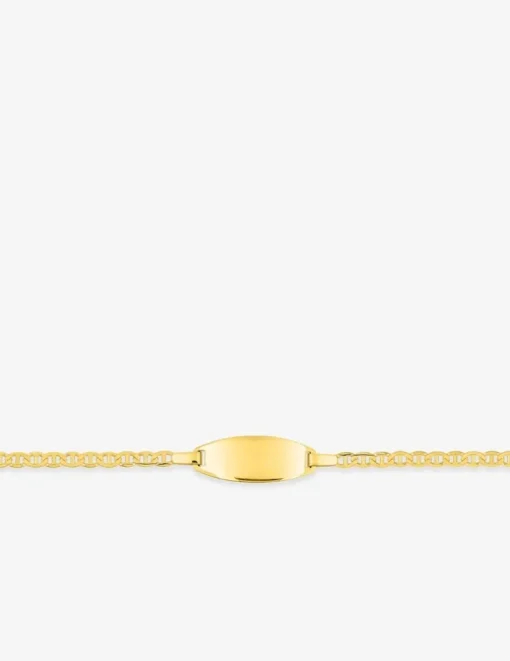 Gourmette bébé en or jaune 375 ‰, maille marine SO OR