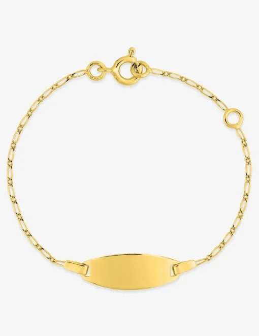 Gourmette bébé or jaune 750 ‰ maille alternée SO OR