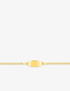 Gourmette bébé or jaune 750 ‰ maille marine SO OR