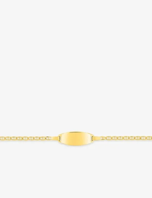 Gourmette bébé or jaune 750 ‰ maille marine SO OR