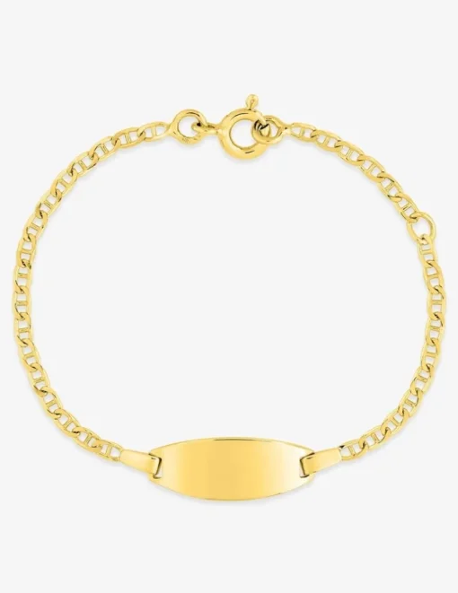 Gourmette bébé or jaune 750 ‰ maille marine SO OR