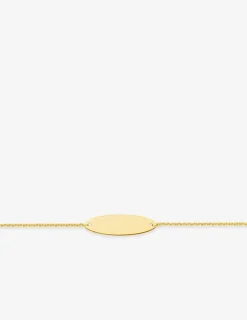 Gourmette bébé or jaune 750 ‰ maille forçat SO OR