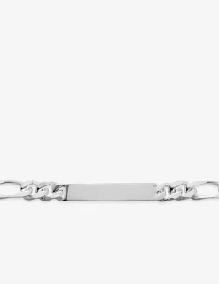 Gourmette identité maille figaro alternée en argent 925 ‰ SO OR
