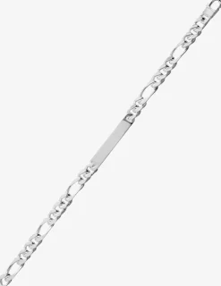 Gourmette identité maille figaro alternée en argent 925 ‰ SO OR