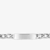 Gourmette maille alternée 1+3 et plaque 7,5 mm acier SO OR
