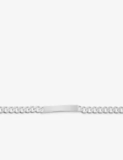 Gourmette plaque rectangle 6 mm argent 925‰ SO OR