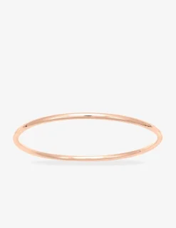 Jonc fermé fil rond 3 mm plaqué or rose SO OR