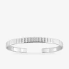 Jonc ouvert argent 925 ‰ rhodié avec motif vague SO OR