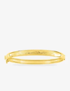 Jonc ouvrant fantaisie 6 mm or jaune 750‰ SO OR