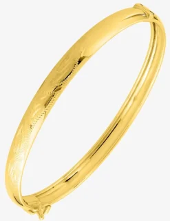 Jonc ouvrant fantaisie 6 mm or jaune 750‰ SO OR