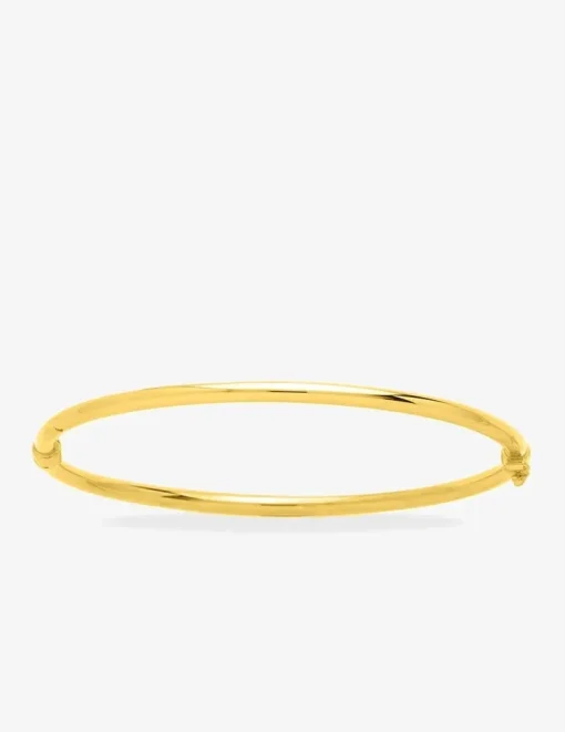 Jonc ouvrant or jaune 750 ‰, ovale, 3 mm SO OR