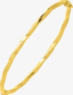 Jonc ouvrant torsadé or jaune 750 ‰ 3 mm SO OR