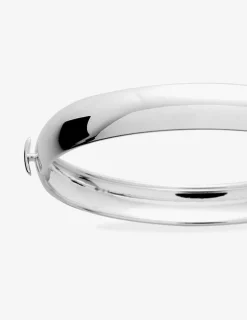 Jonc ouvrant tube 9 mm argent 925‰ rhodié SO OR