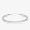 Jonc ouvrant tube ovale 5 mm argent 925‰ SO OR