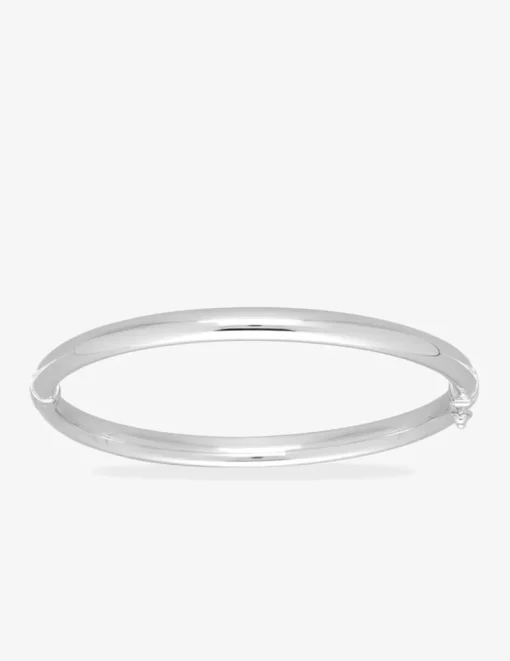 Jonc ouvrant tube ovale 5 mm argent 925‰ SO OR