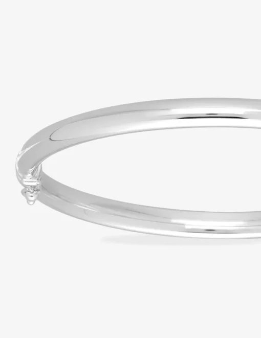 Jonc ouvrant tube ovale 5 mm argent 925‰ SO OR