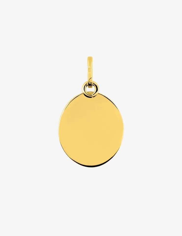 Médaille ange bicolore en or 375 ‰ SO OR