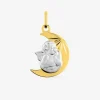 Médaille ange bicolore en or 375 ‰ SO OR