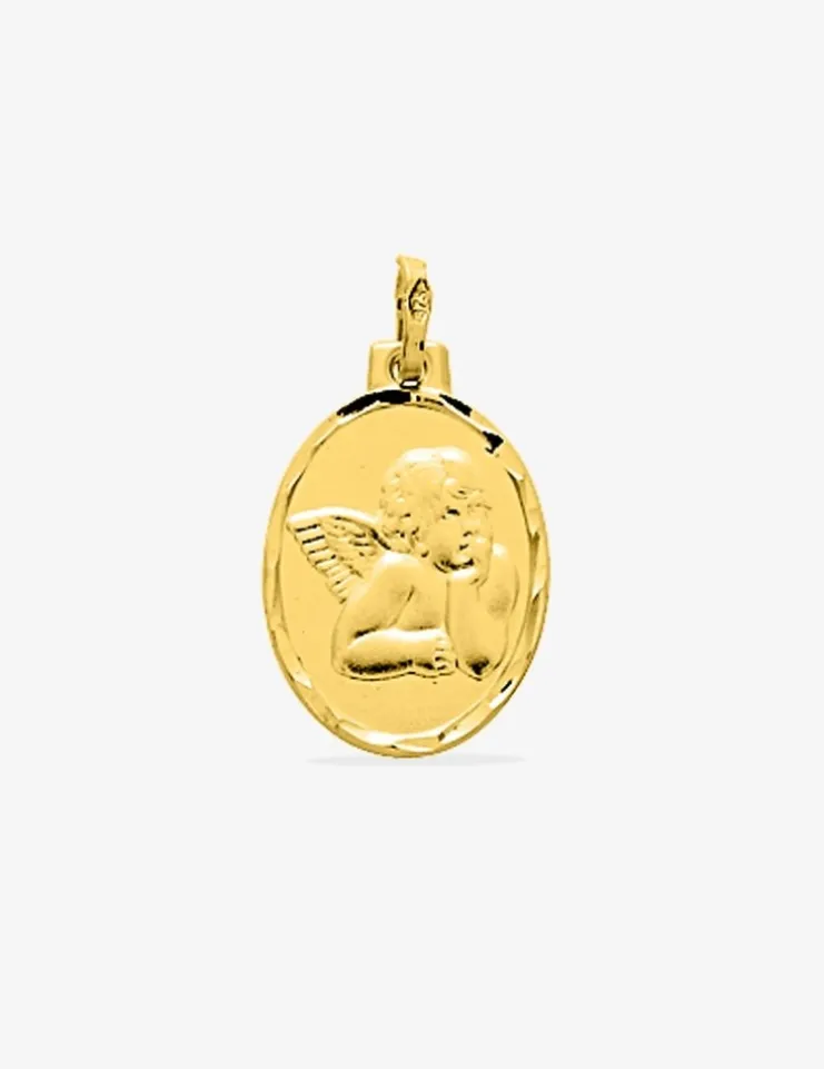 Médaille ange en or 375‰ SO OR