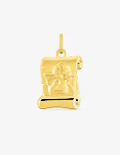 Médaille ange en or jaune 375 ‰ SO OR