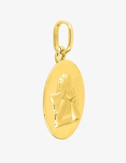 Médaille ange en or jaune 375 ‰ SO OR