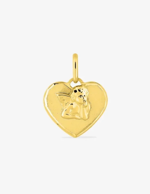 Médaille ange en or jaune 375 ‰ SO OR