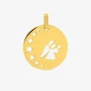 Médaille ange jeton en or jaune 375 ‰ SO OR