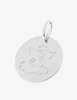 Médaille ange jeton en or jaune 375 ‰ SO OR