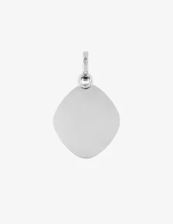 Médaille losange ange or blanc 750‰ SO OR