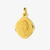 Médaille losange Vierge or jaune 750‰ SO OR