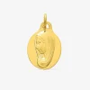 Médaille ovale Vierge or jaune 750‰ SO OR