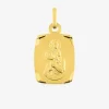 Médaille rectangle Saint Christophe plaqué or SO OR