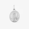 Médaille Vierge en or blanc 375 ‰ SO OR
