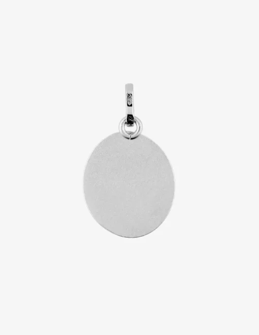 Médaille Vierge en or blanc 375 ‰ SO OR