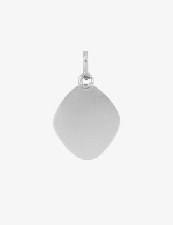 Médaille Vierge en or blanc 375 ‰ SO OR