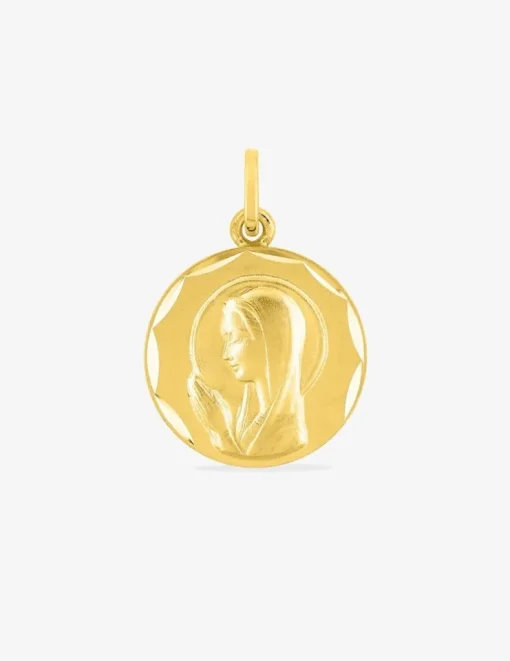 Médaille Vierge en or jaune 375 ‰ SO OR