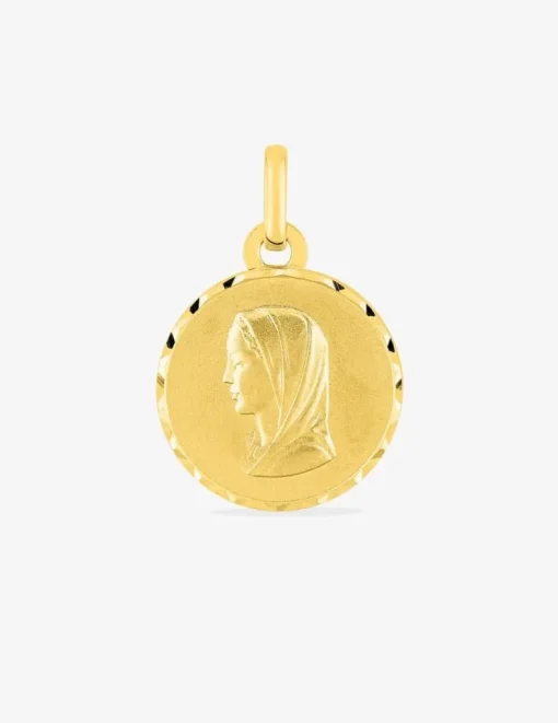 Médaille Vierge en or jaune 375 ‰ SO OR
