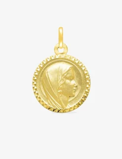 Médaille Vierge en or jaune 375 ‰ SO OR