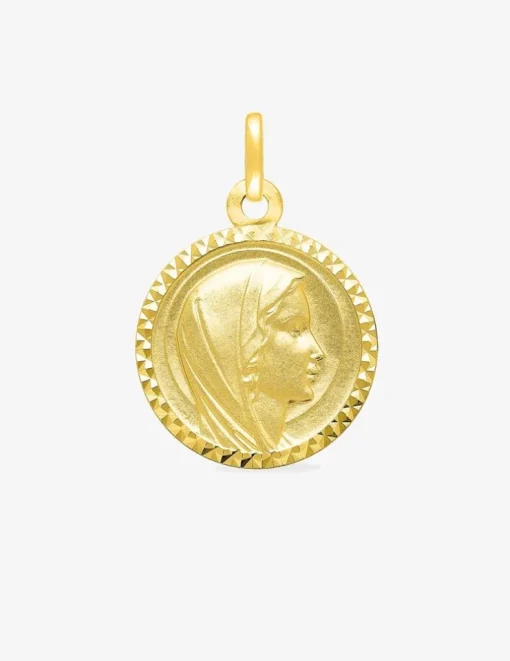 Médaille Vierge en or jaune 375 ‰ SO OR