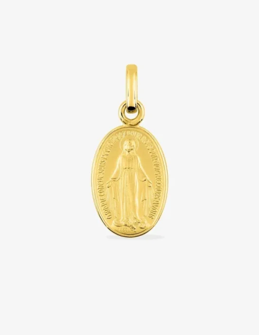 Médaille Vierge Miraculeuse en or jaune 375 ‰ SO OR