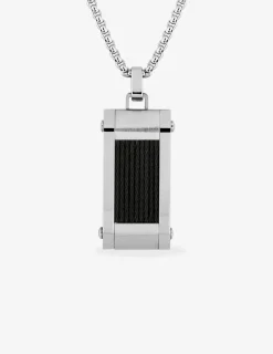 Pendentif acier CARGO et cable SO OR